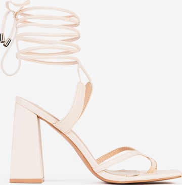 Celena T-Bar Sandals 'Chenaya' in Beige