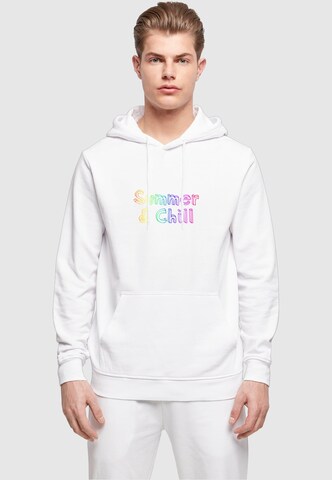 Sweat-shirt ' Summer And Chill ' Merchcode en blanc : devant