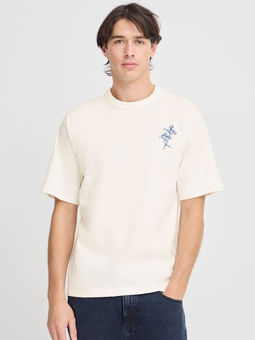 Casual Friday T-shirt 'CFJAXSON' i beige