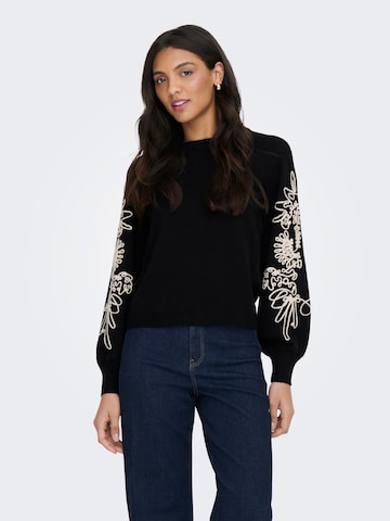 ONLY Pulóver 'ONLMagnolia' - fekete: elől