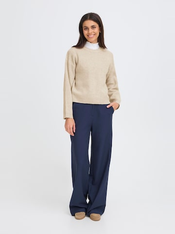 Oxmo Strickpullover in Beige