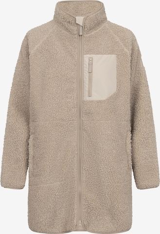 Derbe Fleecejacke 'Kuschelby' in Beige: Vorderseite