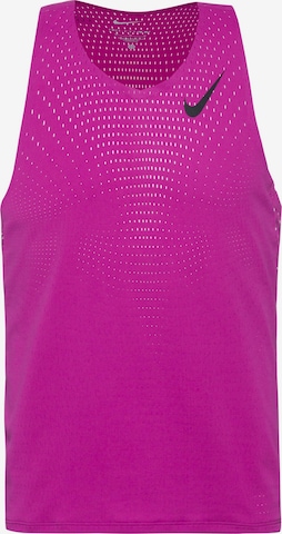 NIKE Performance Shirt 'Aeroswift' in Pink: front
