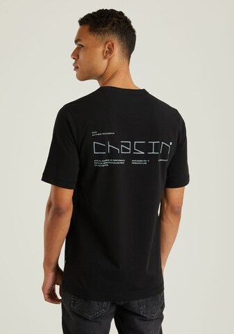 CHASIN' Shirt 'Onyx' in Zwart: voorkant