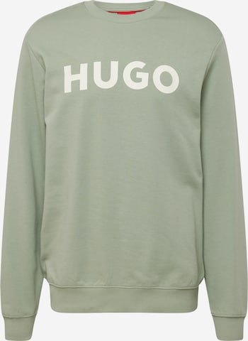 HUGO Sweatshirt 'Dem' in Green: front