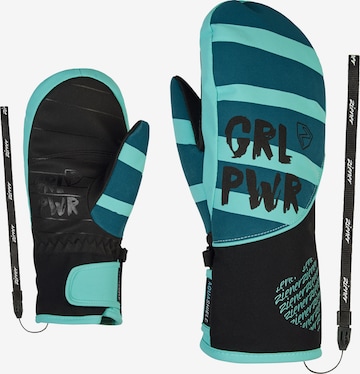 ZIENER Athletic Gloves in Blue: front
