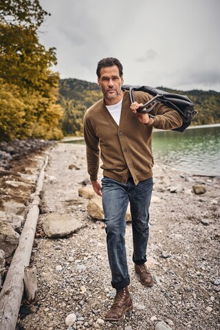 JP1880 Sweatjacke in Braun