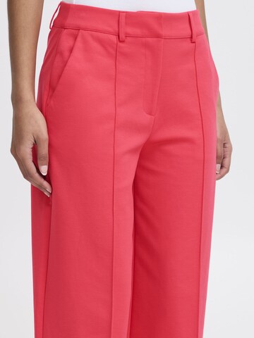 ICHI - Pierna ancha Pantalón chino ' IHKate ' en rosa