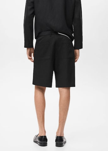 MANGO MAN Regular Pants 'Banarea' in Black