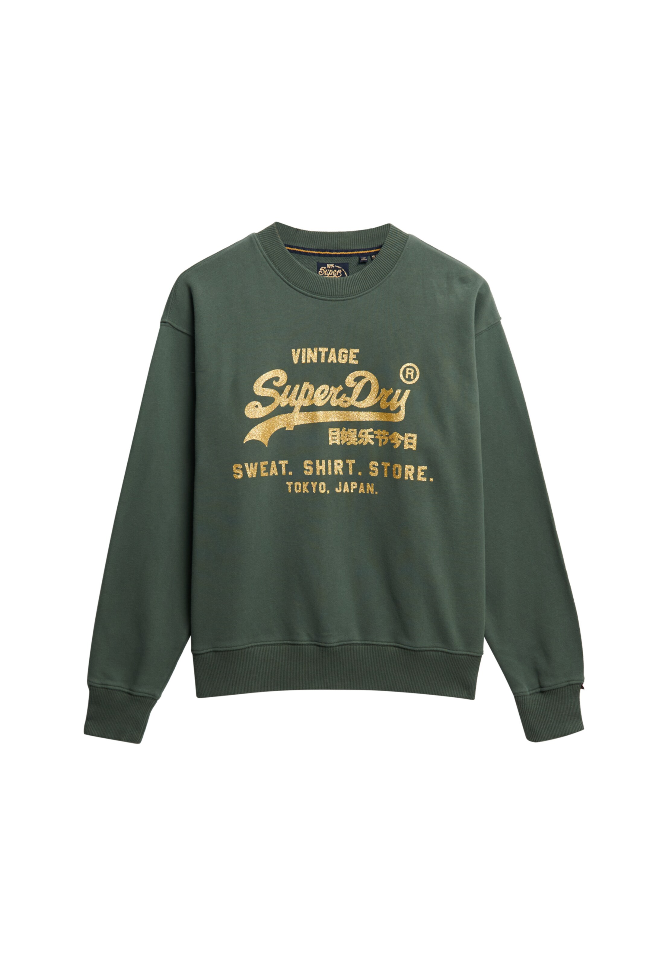 Superdry Sweatshirt in Green: front