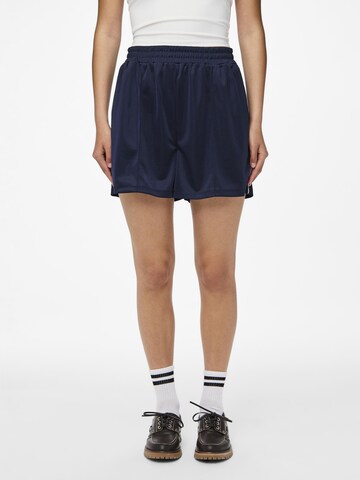 PIECES Regular Trousers 'Grace' in Blue: front