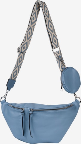 styleBREAKER Crossbody bag 'Halbmond Crossbody Bag Set 3-Teilig' in Blue: front