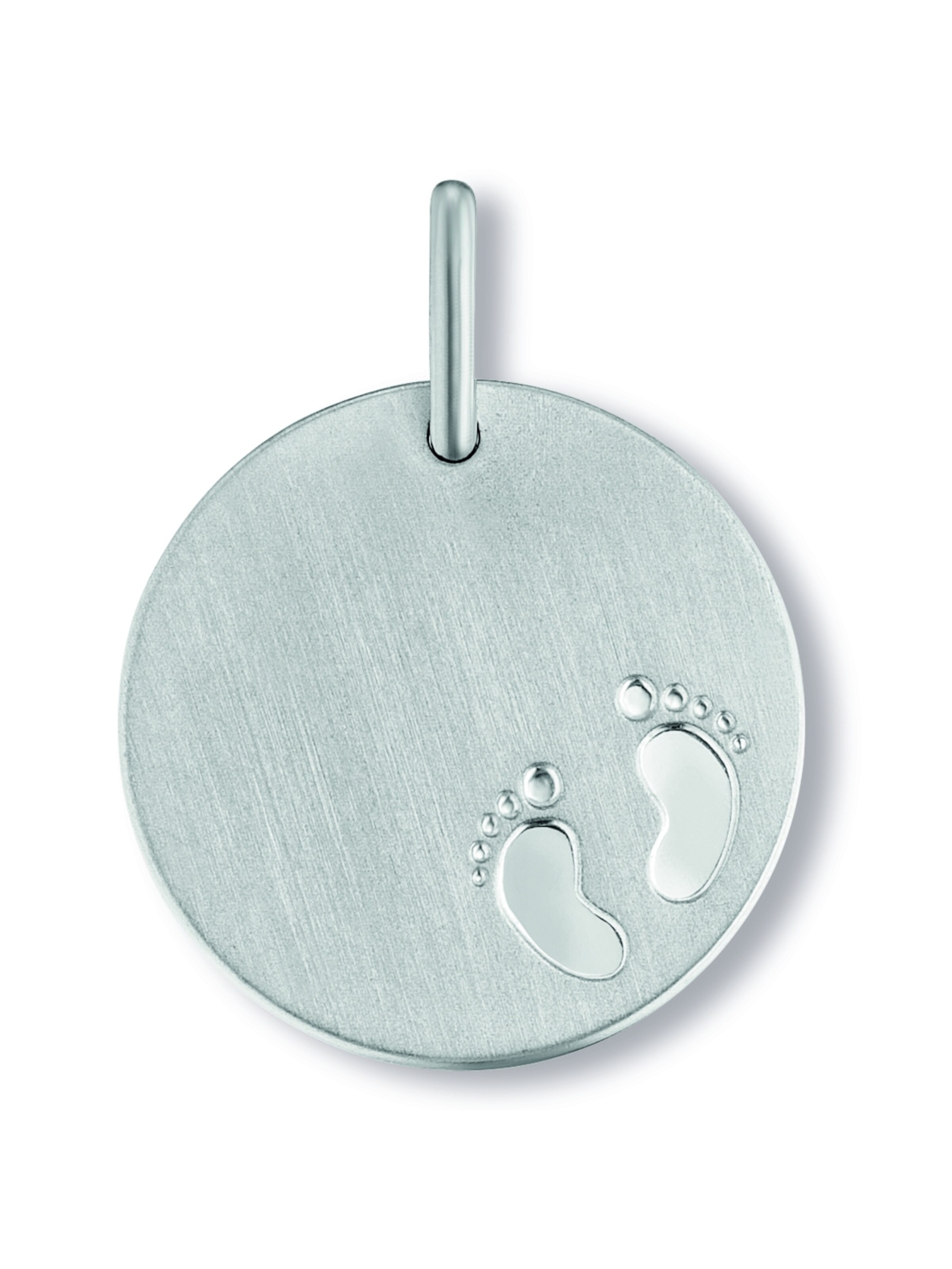 ONE ELEMENT Jewelry 'Gravurplatte Baby' in Silver: front