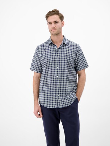 LERROS Button Up Shirt in Blue: front
