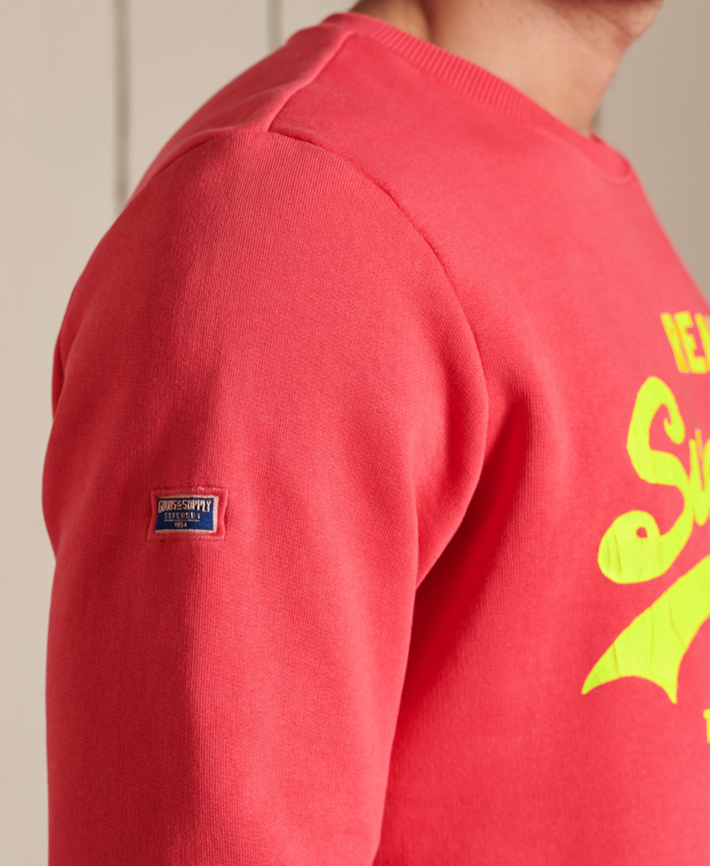 Männer Sweat Superdry Sweatshirt 'American Classic' in Rot - SV75905 Männer Sweat Superdry Sweatshirt 'American Classic' in Rot - SV75905