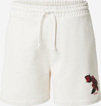 HUGO Housut 'Dagety' värissä punainen / musta / offwhite, Tuotenäkymä