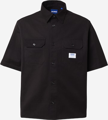 juoda HUGO Patogus modelis Marškiniai 'Ekyno': priekis