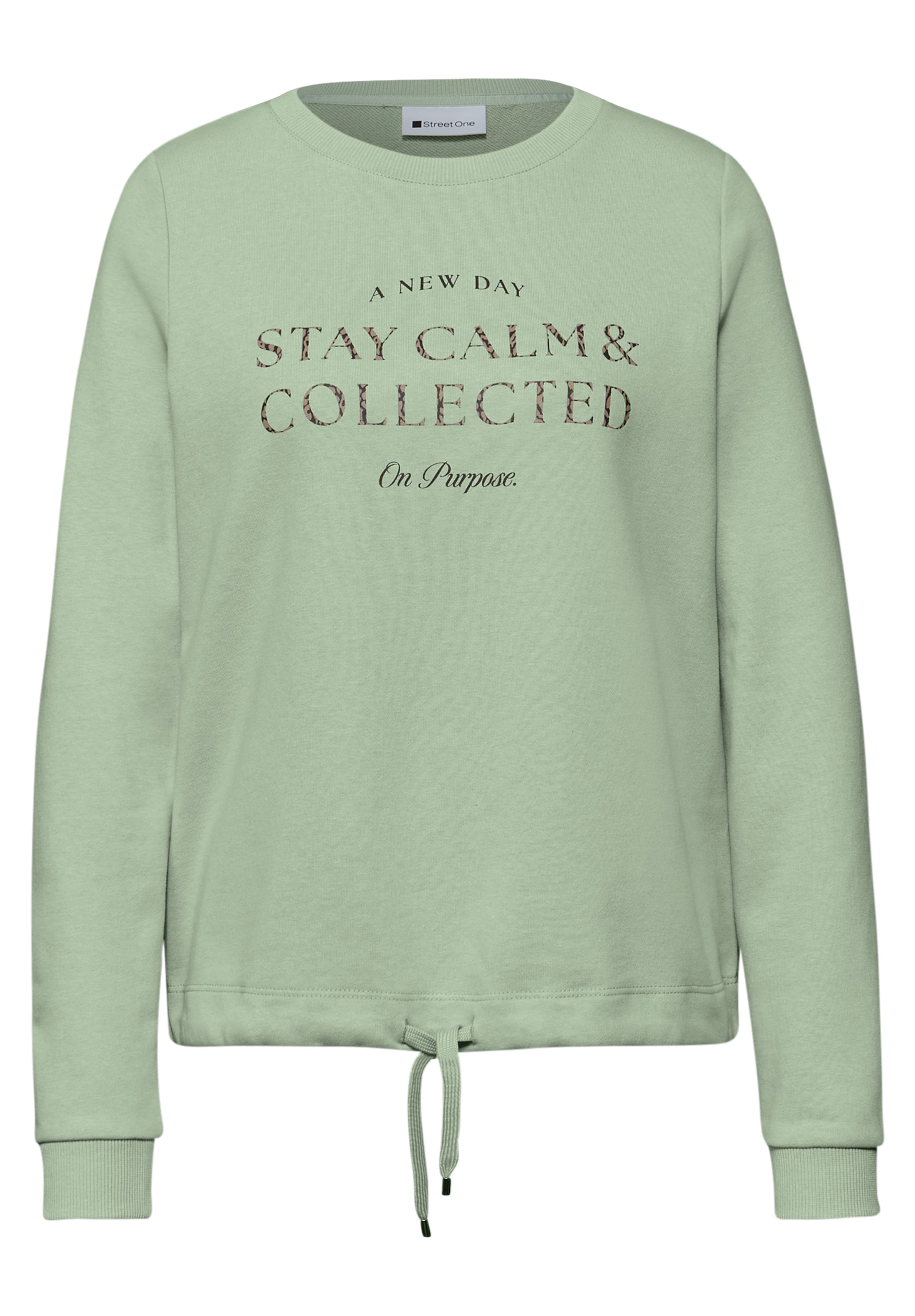 STREET ONE Sweatshirt in Green: front