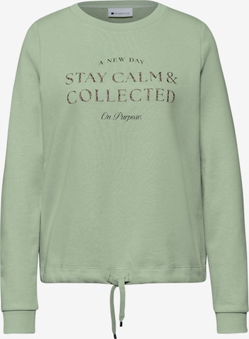 STREET ONE Sweatshirt in Green: front