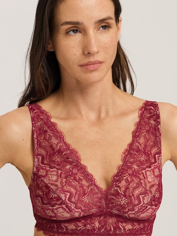 Hanro Bralette Bra ' Solene ' in Red