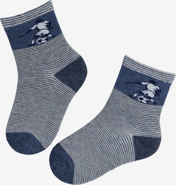 Calzino 'ARON' di Sokisahtel in blu: frontale