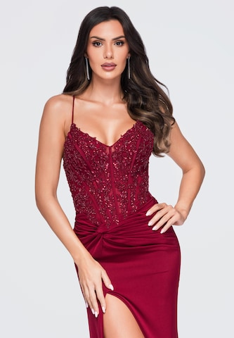 Robe de soirée 'LA-OM-DLR436' Ombre en rouge