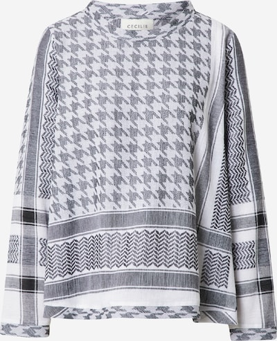 Cecilie Copenhagen Bluse i sort / hvid, Produktvisning