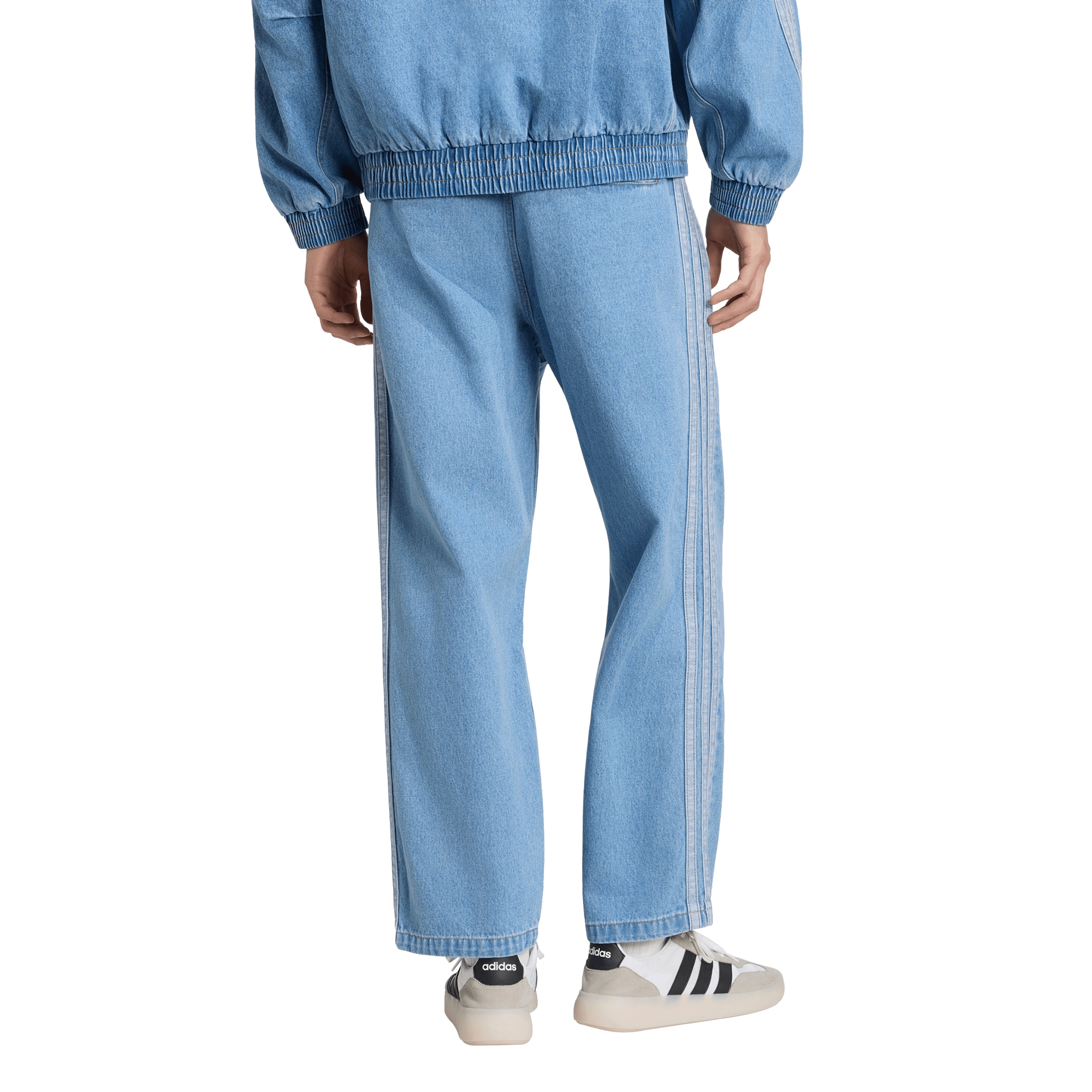 ADIDAS SPORTSWEAR - Loosefit Calças de ganga 'STA' em azul