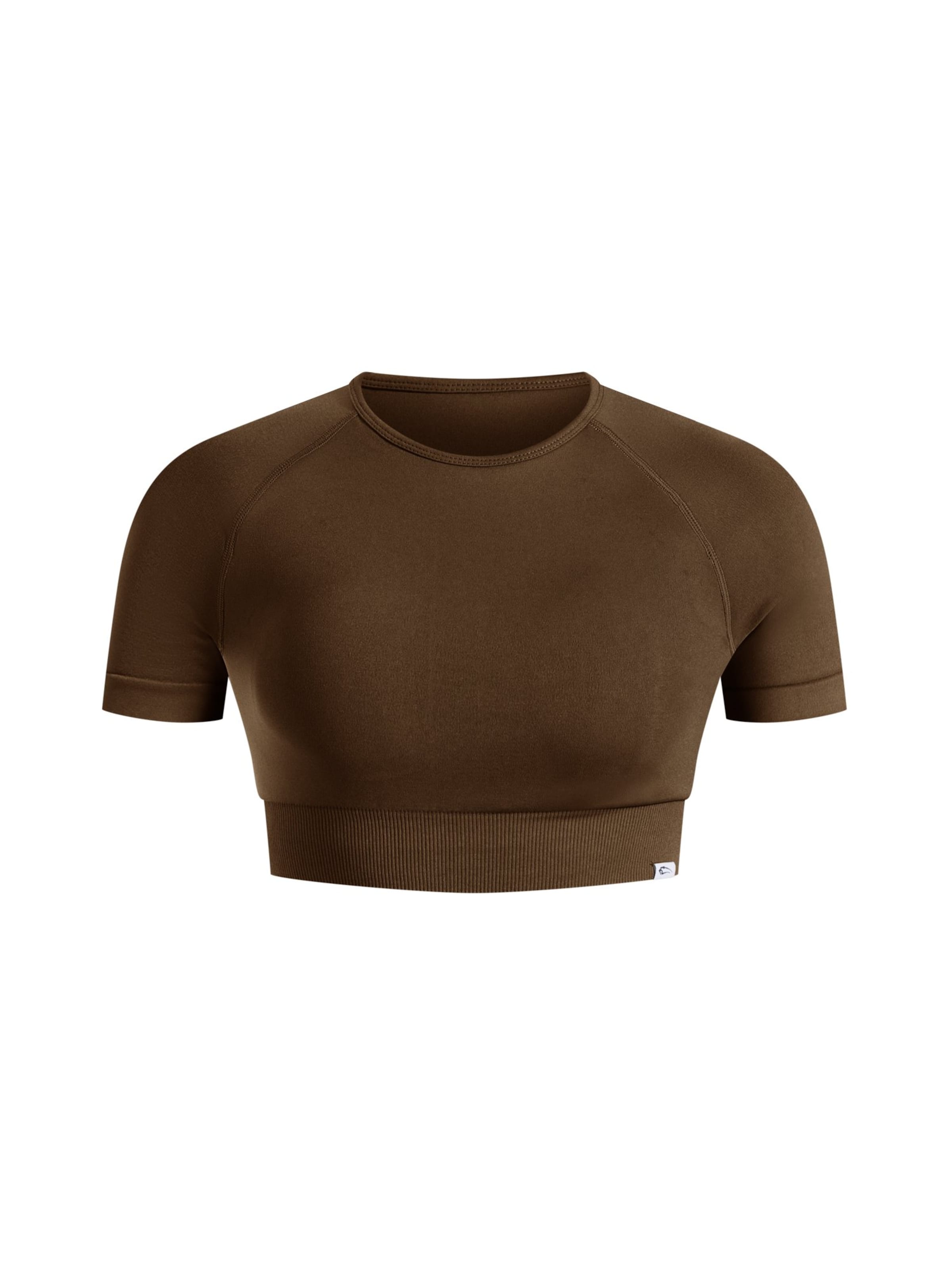 T-shirt ' Elna ' Smilodox en marron : devant
