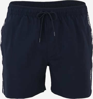 Calvin Klein Swimwear Kratke kopalne hlače | modra barva: sprednja stran