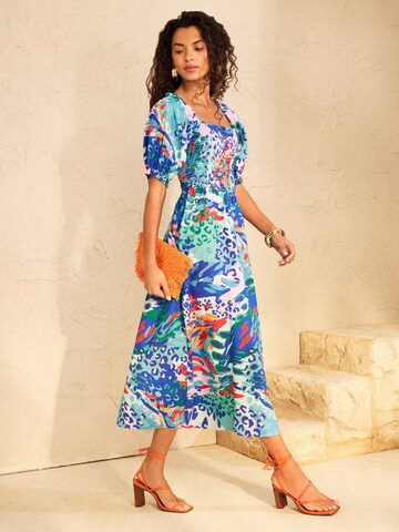 love & roses - Vestido en azul