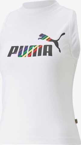 PUMA Αθλητικό τοπ σε λευκό: μπροστά