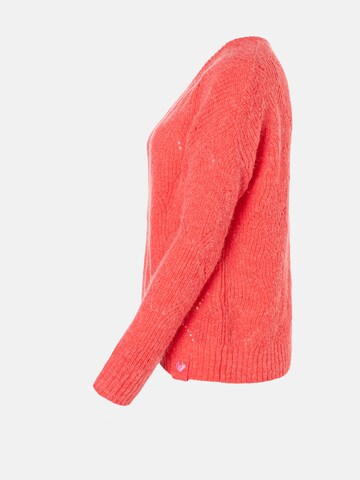 LIEBLINGSSTÜCK Knit Cardigan 'Sölve' in Red