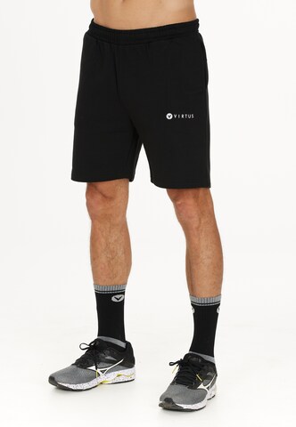 Virtus Regular Workout Pants 'Kritow' in Black: front