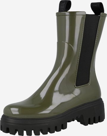 LEMON JELLY Rubber Boots 'CITY' in Green: front