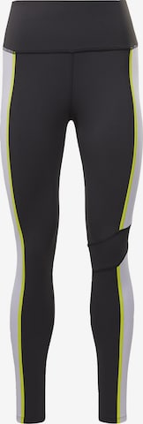 Reebok Skinny Sportbroek in Zwart: voorkant