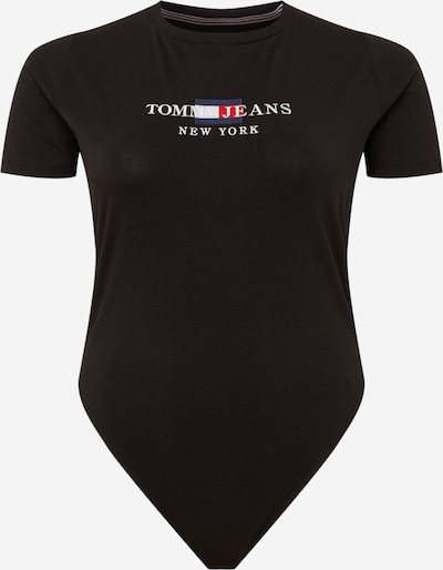 Tricou body Tommy Jeans Curve pe bleumarin / roși aprins / negru / alb, Vizualizare produs