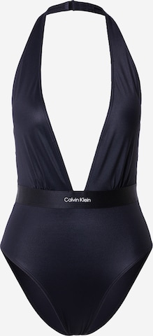 melns Calvin Klein Swimwear Trijstūra formas Peldkostīms: no priekšpuses