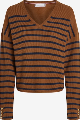 TOMMY HILFIGER Свитер в Коричневый: спереди