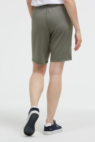Soccx Regular Basic Sweatshorts mit Logo Print in Grün