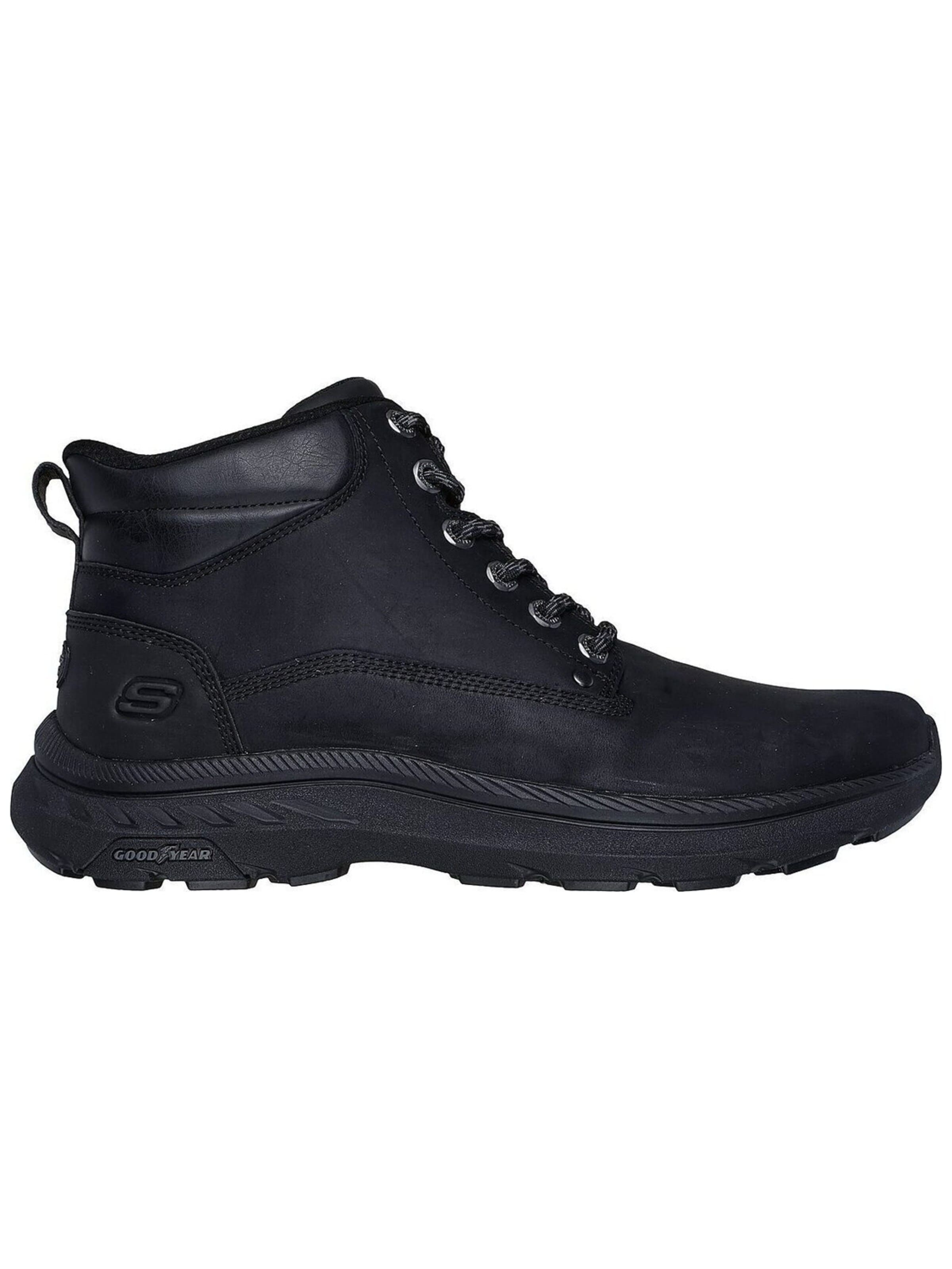 SKECHERS Gležnarji z vezalkami 'Pollard - Waylon' | črna barva