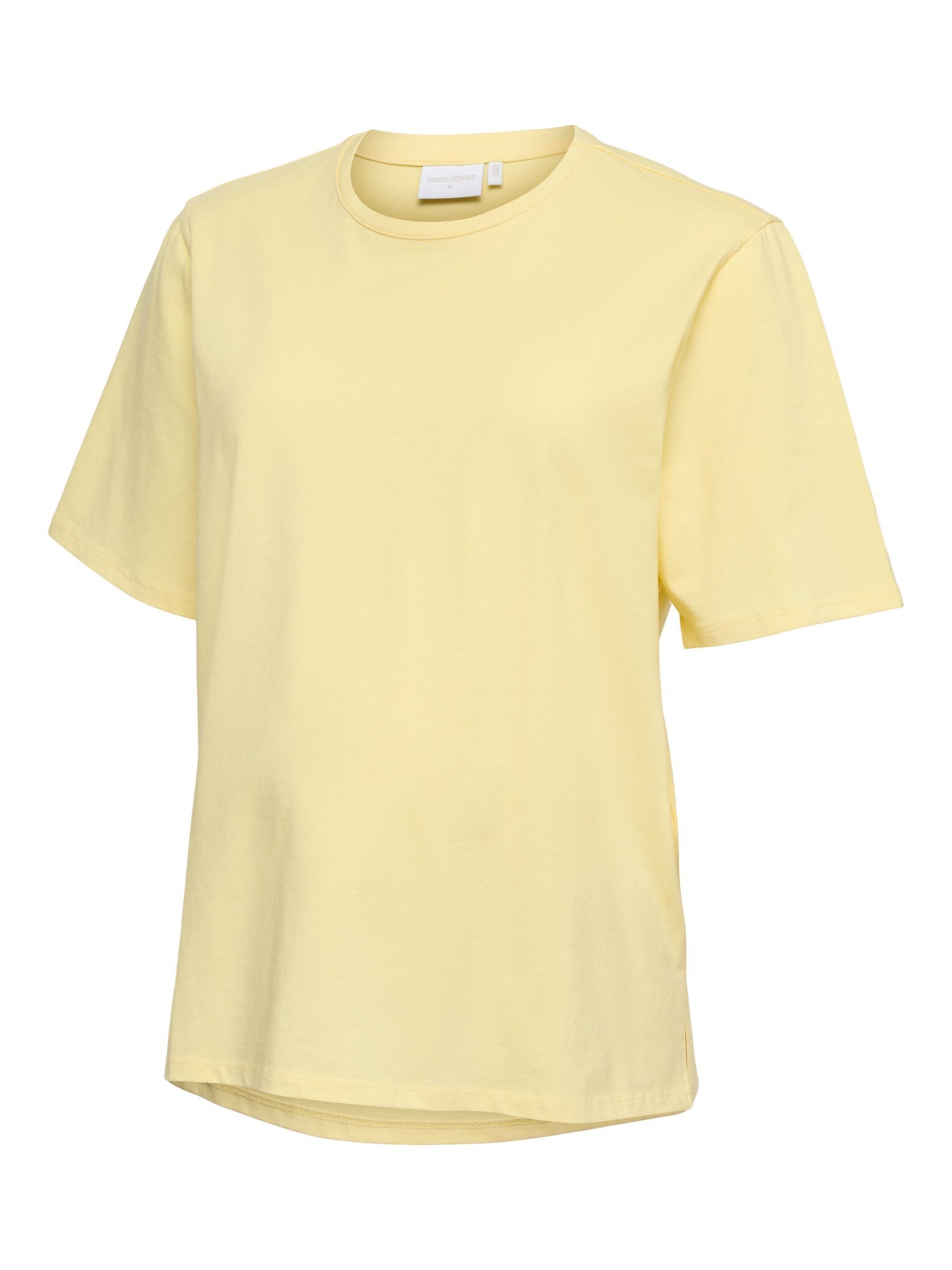 MAMALICIOUS Shirt in Geel: voorkant