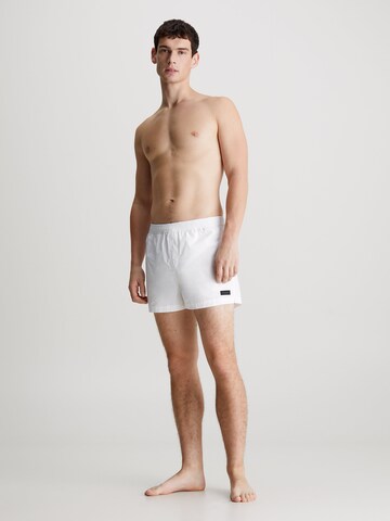 Shorts de bain Calvin Klein Swimwear en blanc