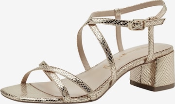 TAMARIS Sandalen met riem in Goud: voorkant