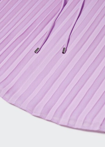 MANGO Bluzka 'Plis' w kolorze fioletowy