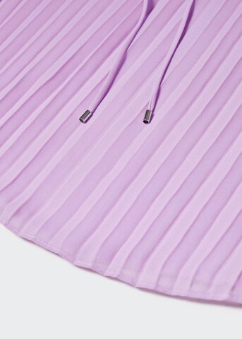 MANGO Blouse 'Plis' in Purple