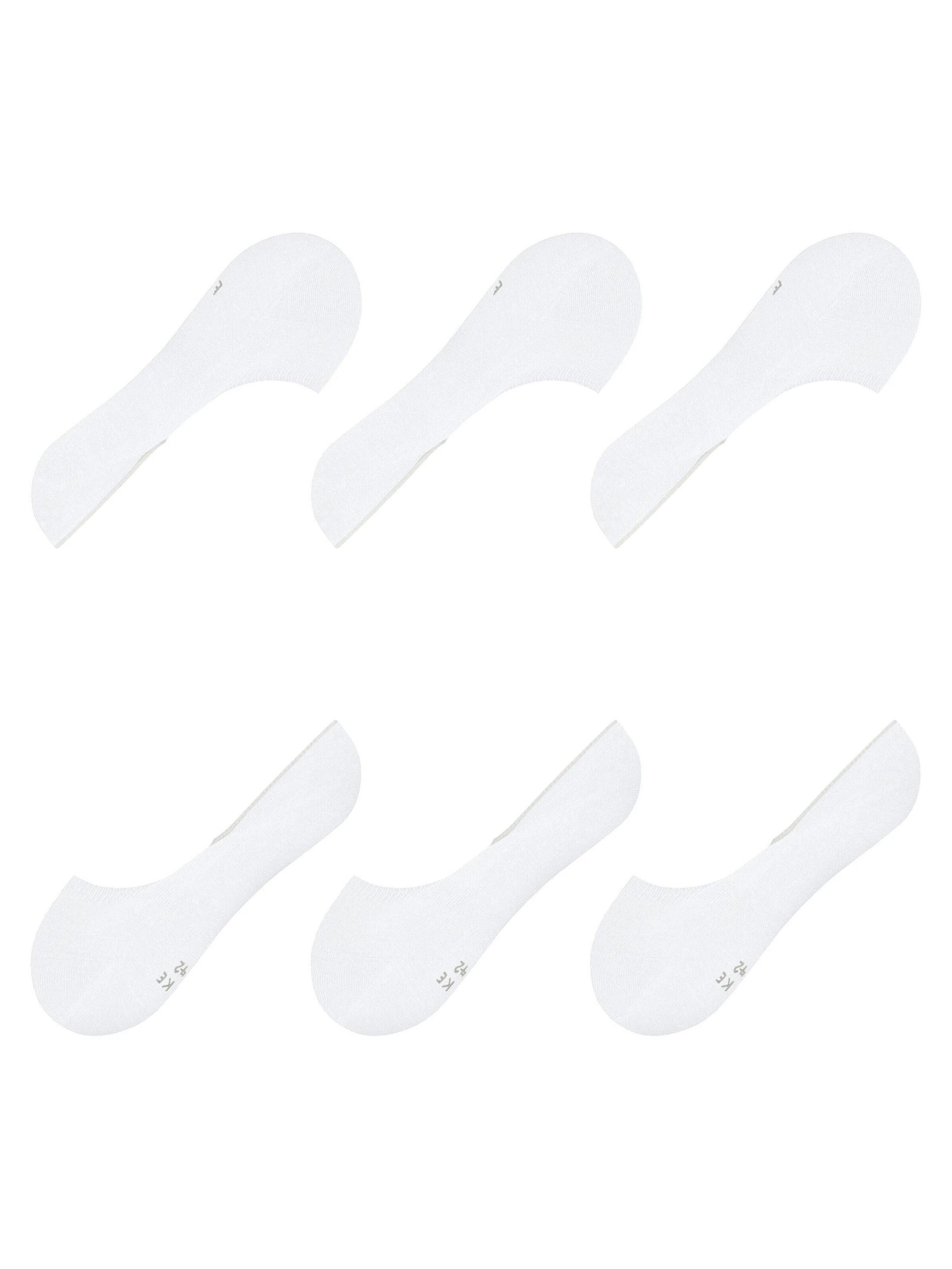 FALKE Ankle Socks 'Step Medium Cut 3-Pack' in White