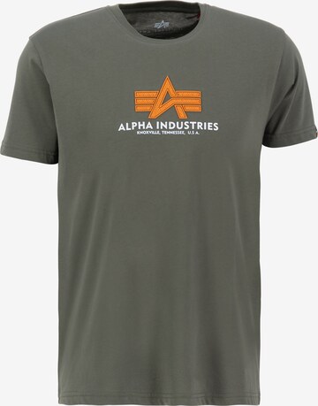 ALPHA INDUSTRIES T-shirt i grön: framsida