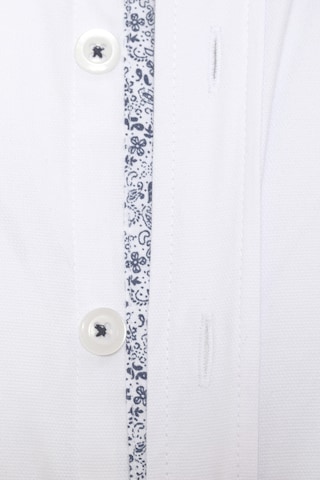 DENIM CULTURE Regular Fit Skjorte 'MAURO' i hvit