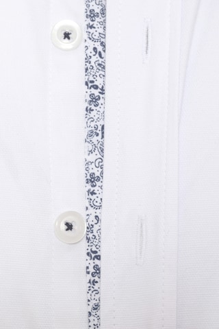 Coupe regular Chemise 'MAURO' DENIM CULTURE en blanc